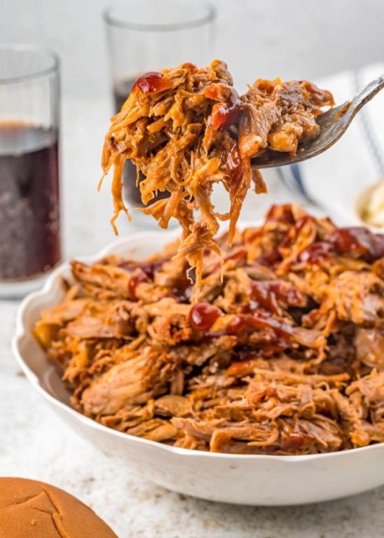 BBQ Pulled Pork Stew with Cola Glaze