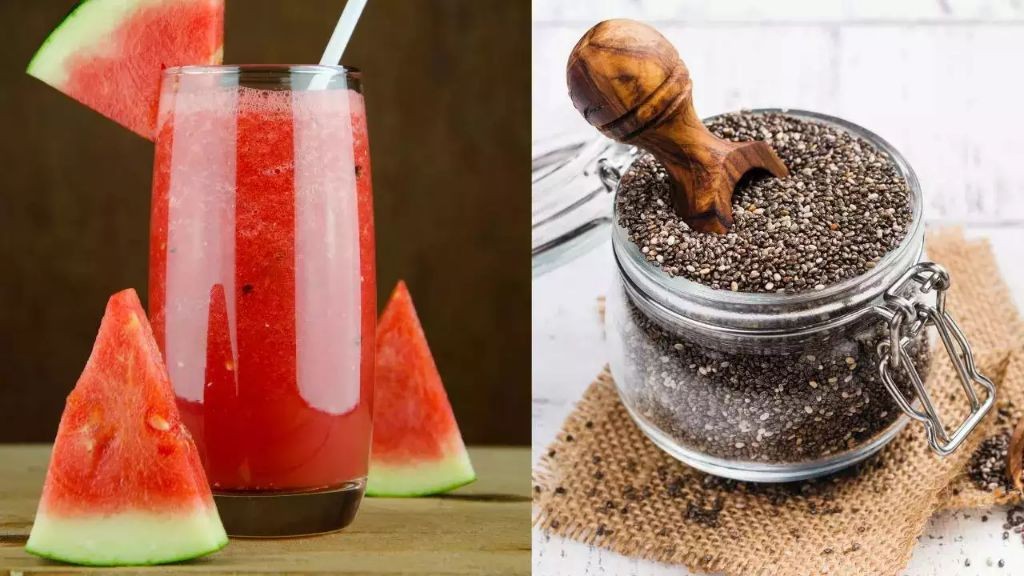 Chia Seed Watermelon Energy Drink