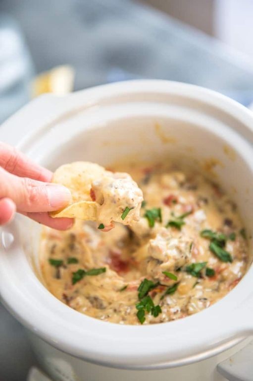 Creamy Cheesy Hanky Panky Dip
