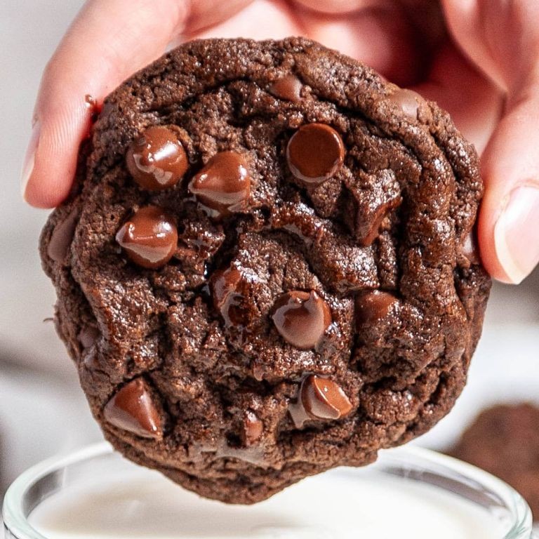 Double Chocolate Cookies with Cocoa Powder
