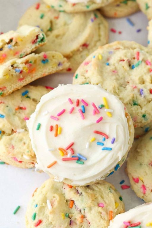 Funfetti Cake Mix Cookies with Rainbow Sprinkles