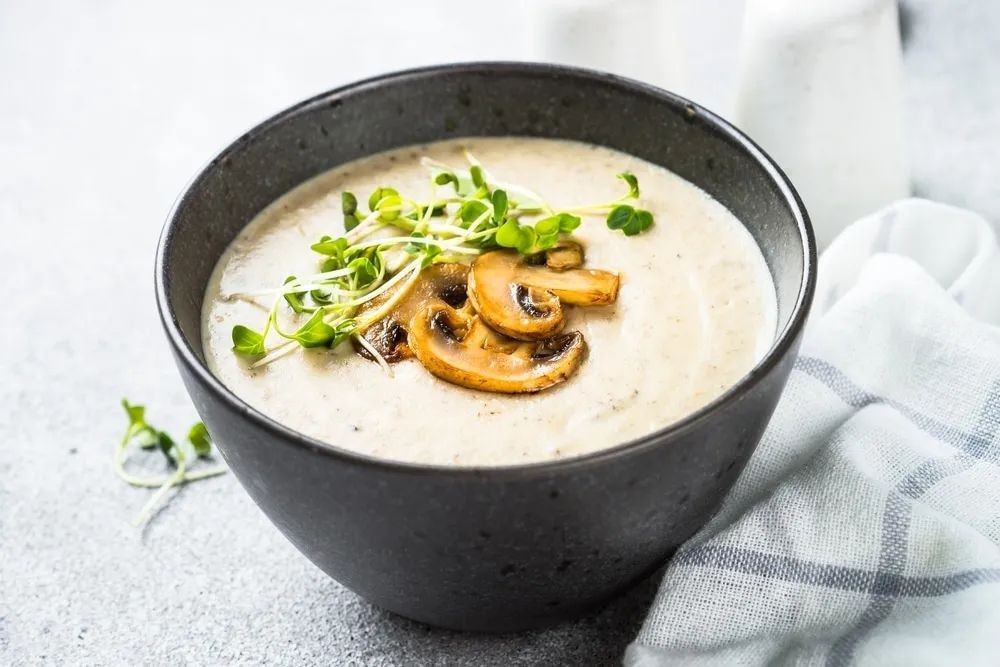 German Mushroom Soup with Herbs