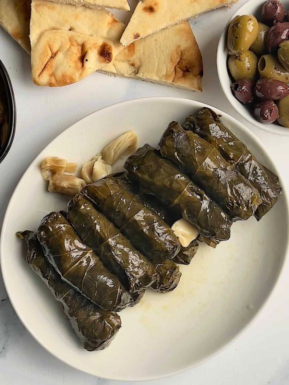 Instant Pot Mediterranean Stuffed Grape Leaves