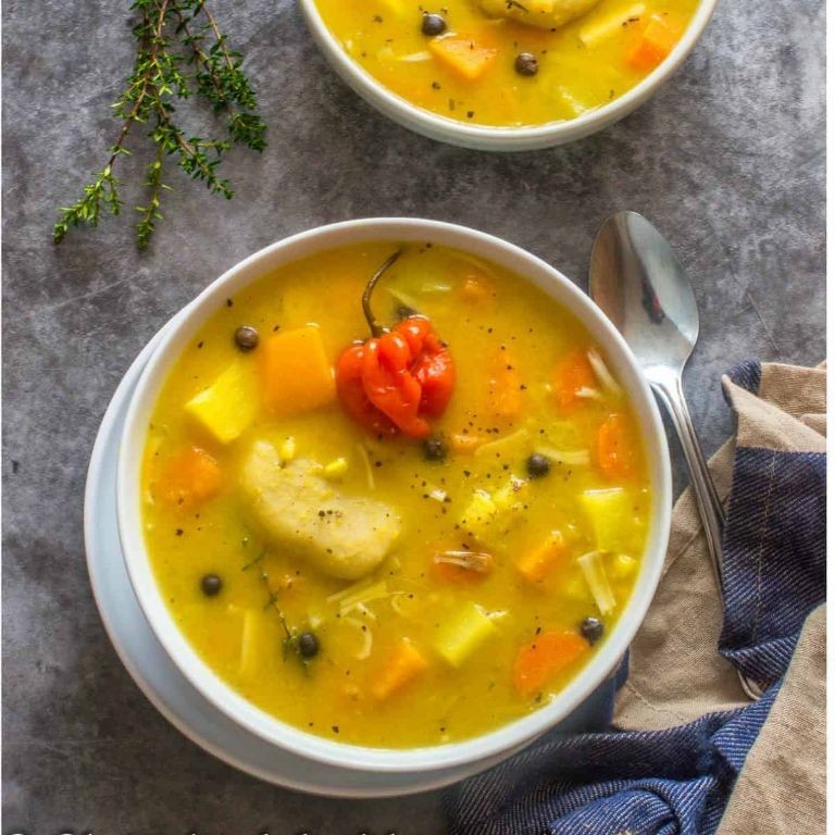 Jamaican Pumpkin Soup with Ginger and Allspice