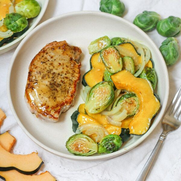 Maple Dijon Pork Stew with Brussels Sprouts