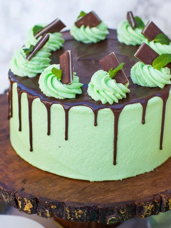 Mint Chocolate Chip Ganache Filling