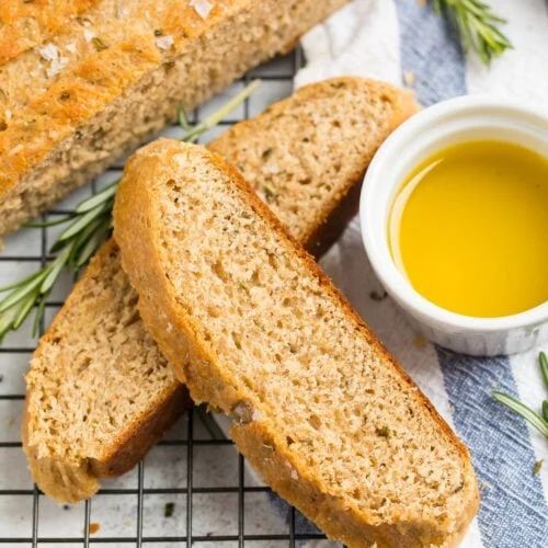 Olive Oil and Rosemary White Bread