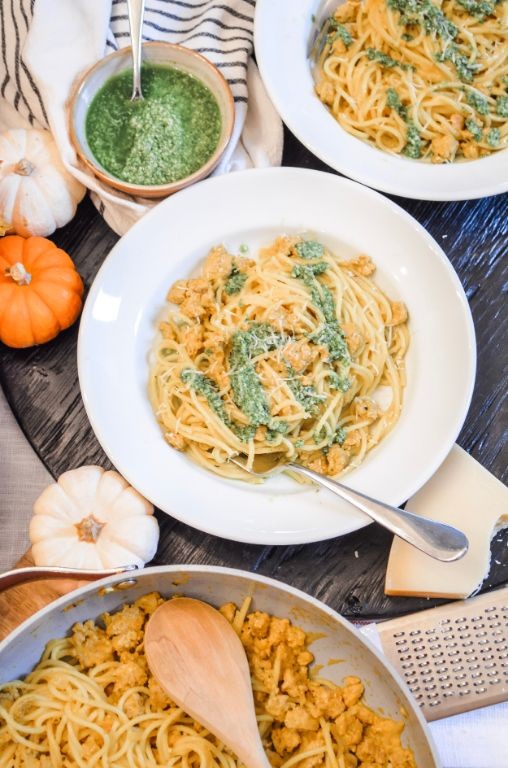 Pumpkin Sage Pesto Cream Sauce