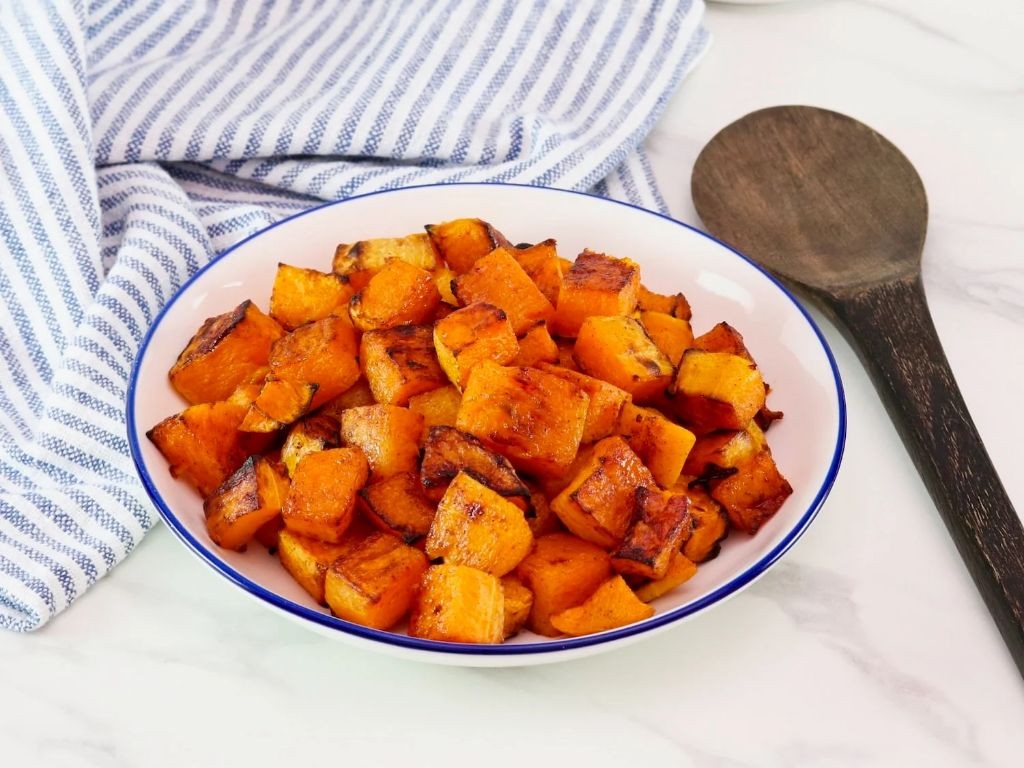Roasted Butternut Squash with Maple Syrup