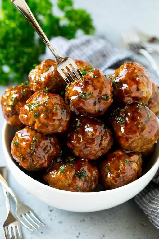 Slow Cooker Sweet and Sour Meatball Sliders