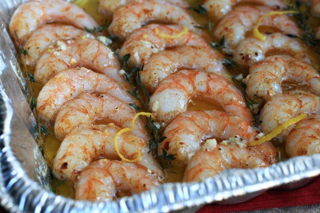 Smoked Garlic Butter Shrimp