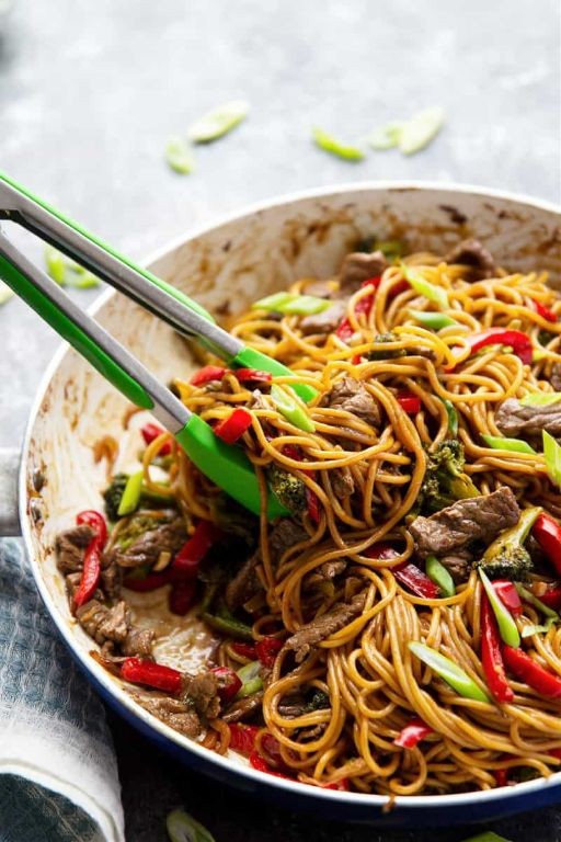Teriyaki Beef and Bell Pepper Noodles