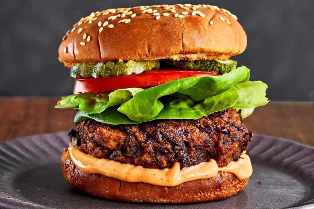 Vegan Mushroom and Black Bean Burgers