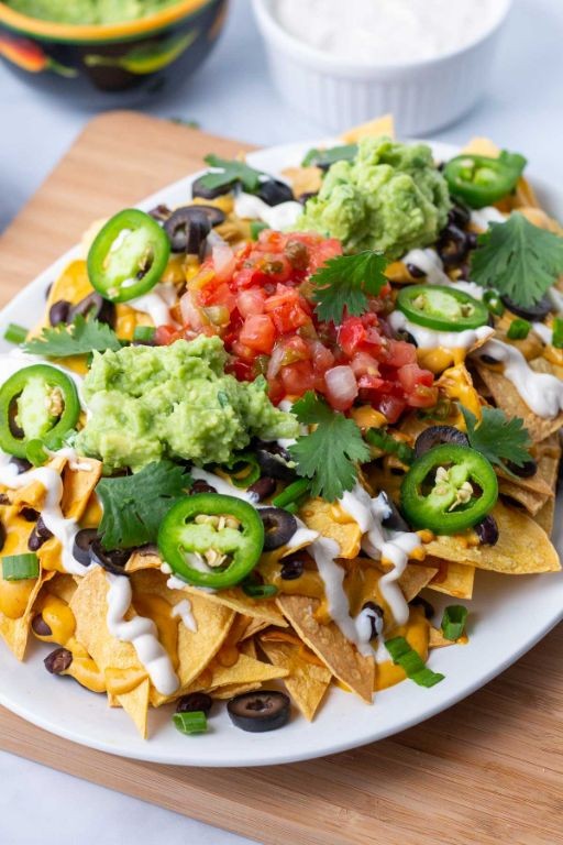 Vegan Nachos with Cashew Cheese and Salsa