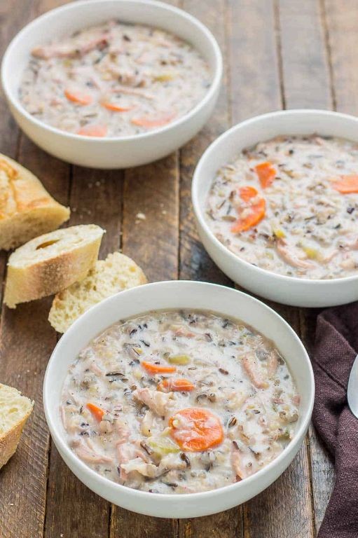 WW Crock Pot Chicken and Wild Rice Soup
