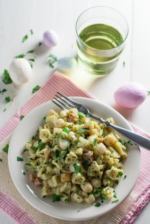 White Wine Pesto Cream Sauce