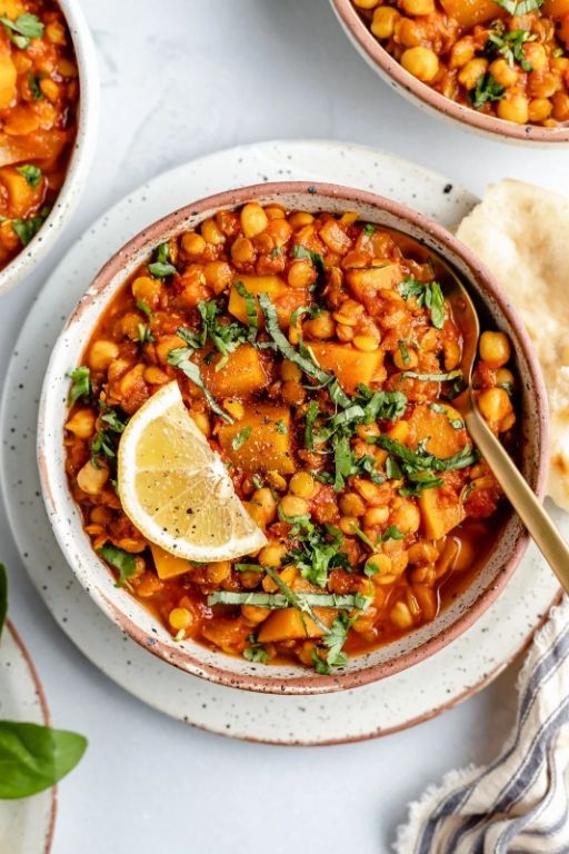 Acorn Squash and Lentil Stew