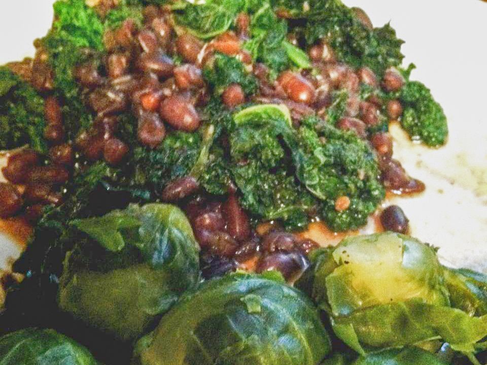 Adzuki Bean and Kale Stir-Fry