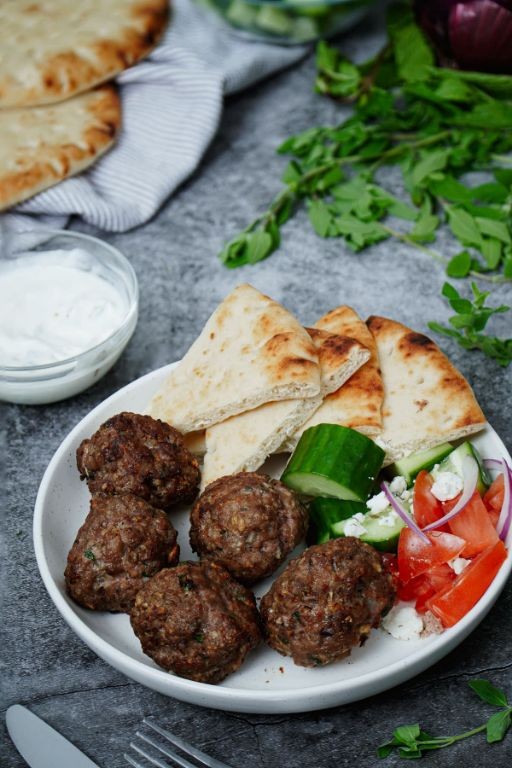 Air Fryer Greek-Style Meatballs