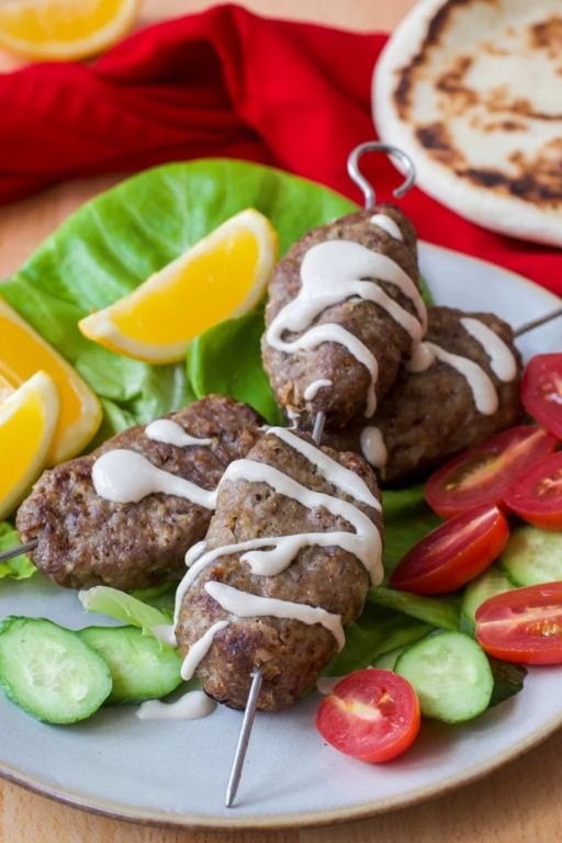 Air Fryer Lamb Kofta Kebabs