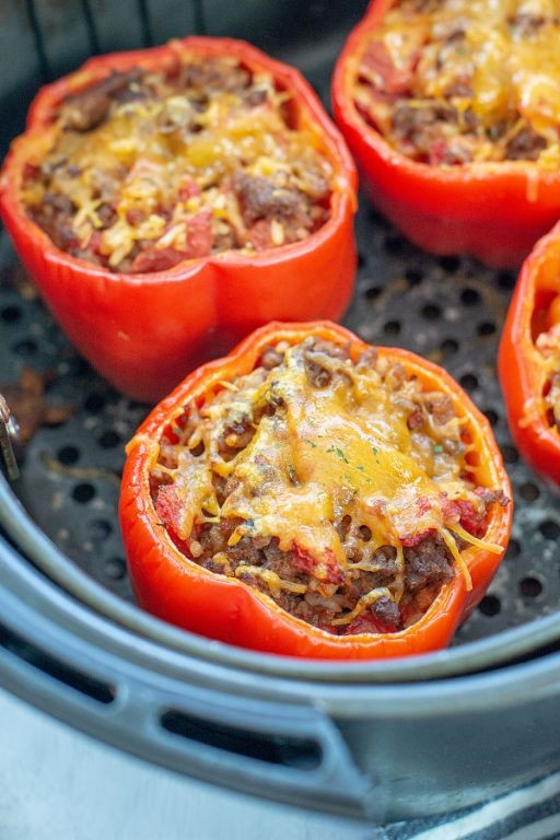 Air Fryer Stuffed Bell Peppers