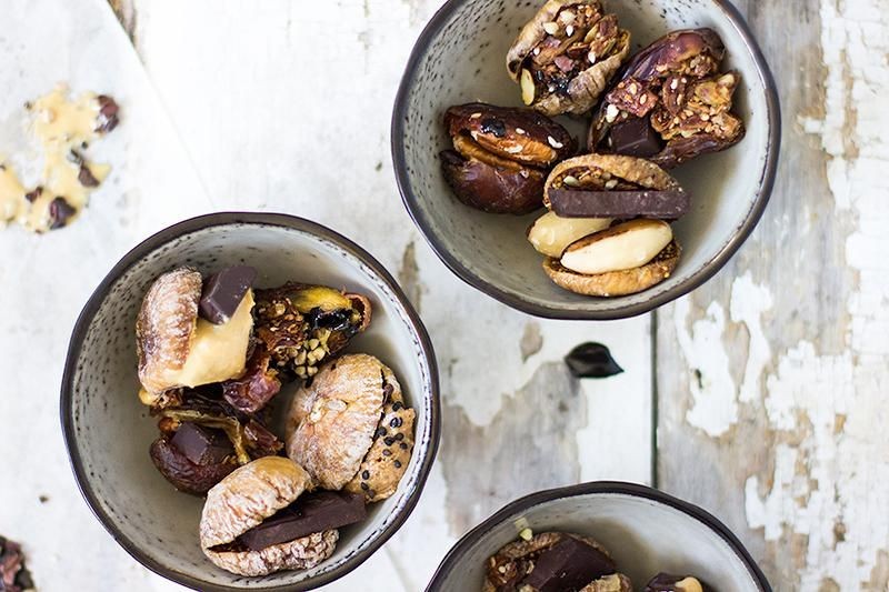 Almond Butter Stuffed Figs