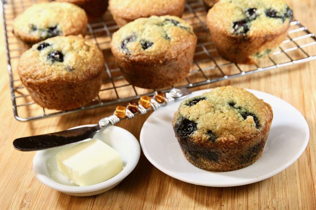 Almond Flour Blueberry Breakfast Muffins