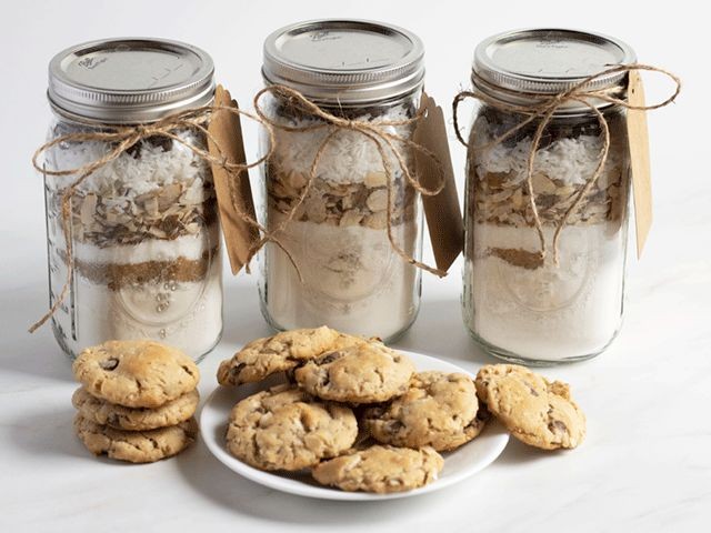 Almond Joy Cookies in a Jar