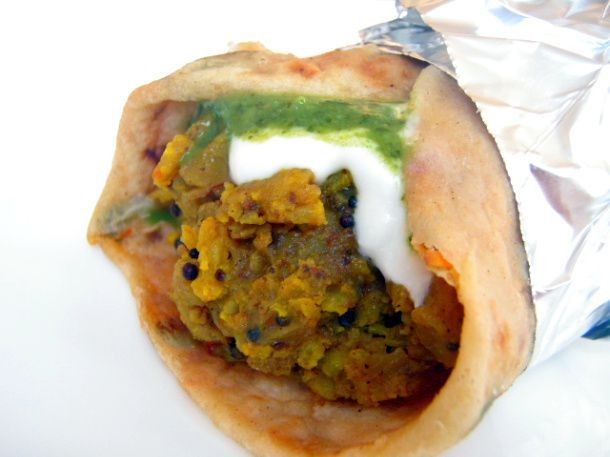 Aloo Gobi Stuffed Paratha Wraps