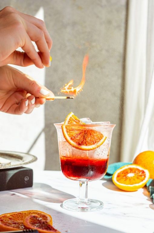 Amaro Sbagliato with Sparkling Wine