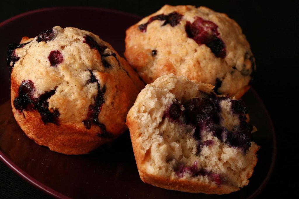 Apple Cinnamon Blueberry Muffins