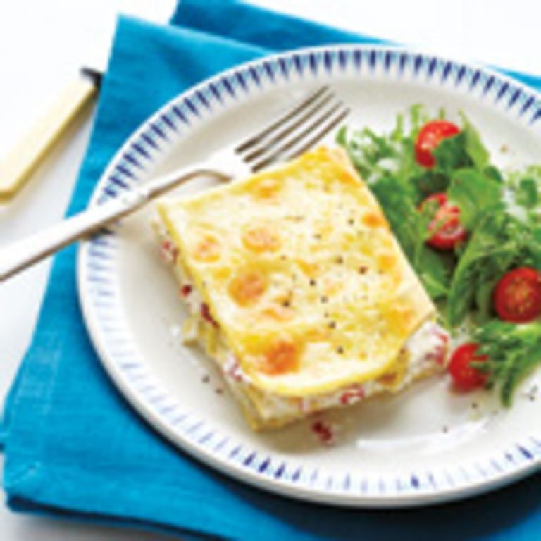 Artichoke and Sun-Dried Tomato Lowfat Lasagna