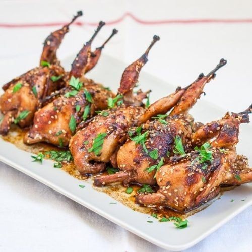 Asian-Inspired Soy Ginger Grilled Quail
