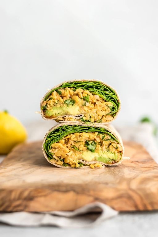 Avocado and Chickpea Wraps