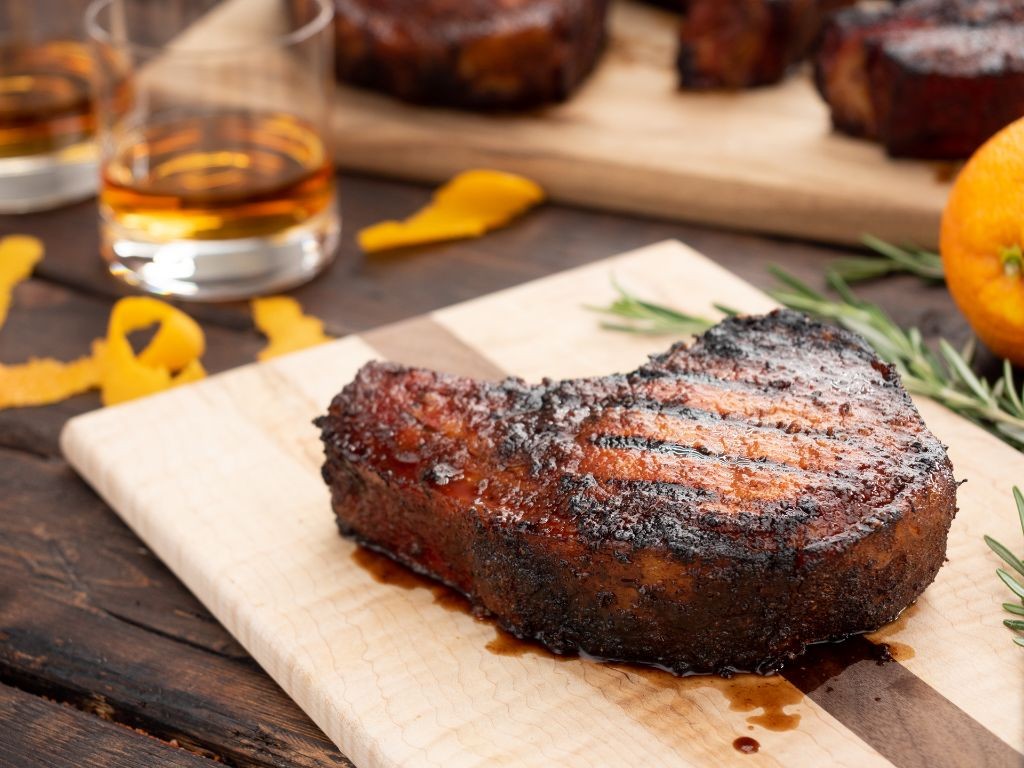 BBQ Bourbon Pork Chops
