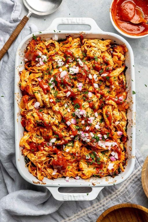 BBQ Chicken Sweet Potato Casserole