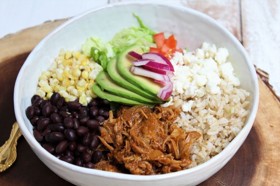 BBQ Pulled Pork Minute Rice Bowls