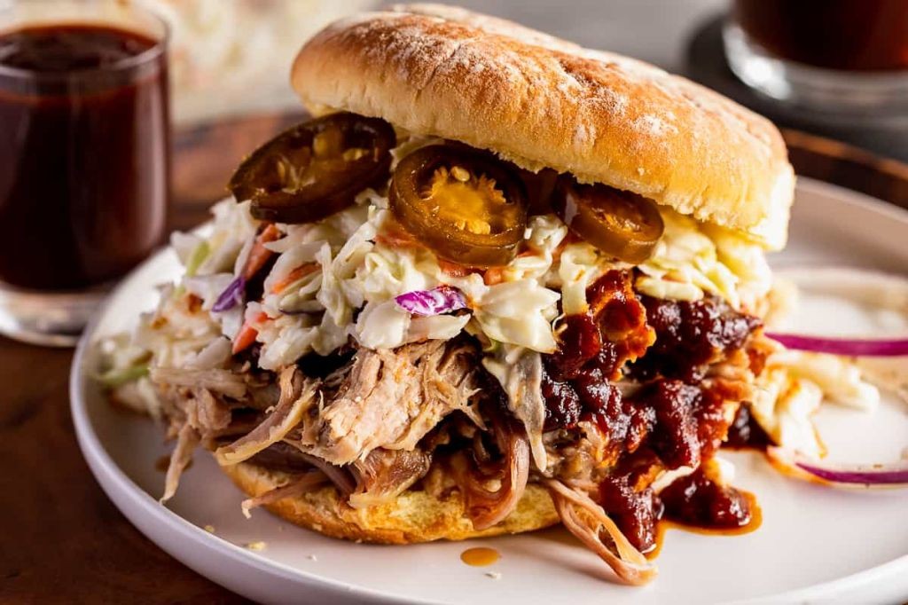 BBQ Pulled Pork Sandwiches with Slaw