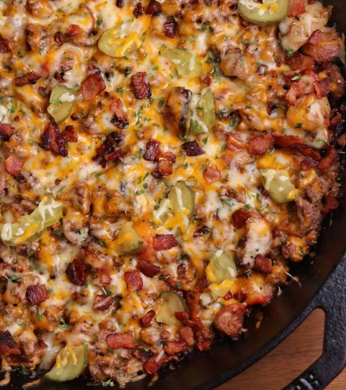 Bacon Cheeseburger Skillet