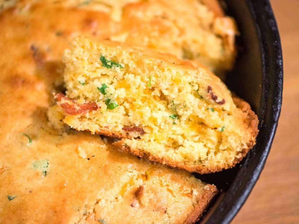 Bacon and Scallion Cornbread