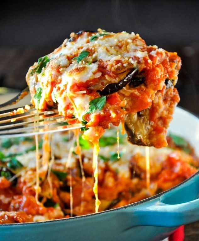 Baked Eggplant Parmesan with Nutritional Yeast