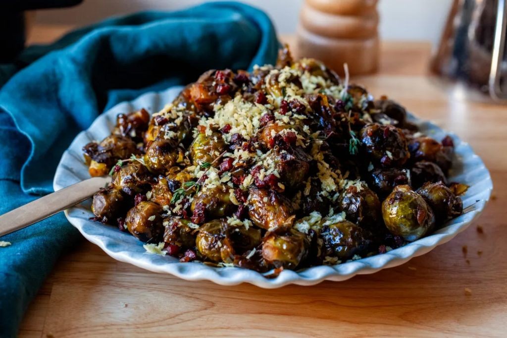 Balsamic Braised Brussels Sprouts