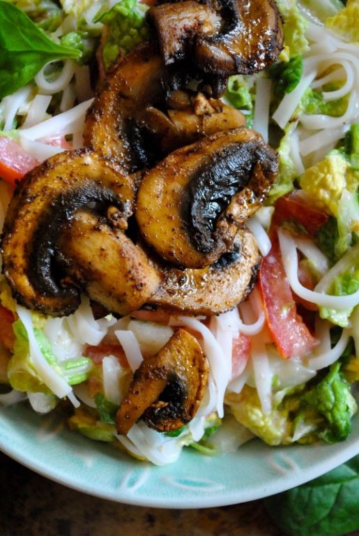 Balsamic Glazed Rice Noodle Salad