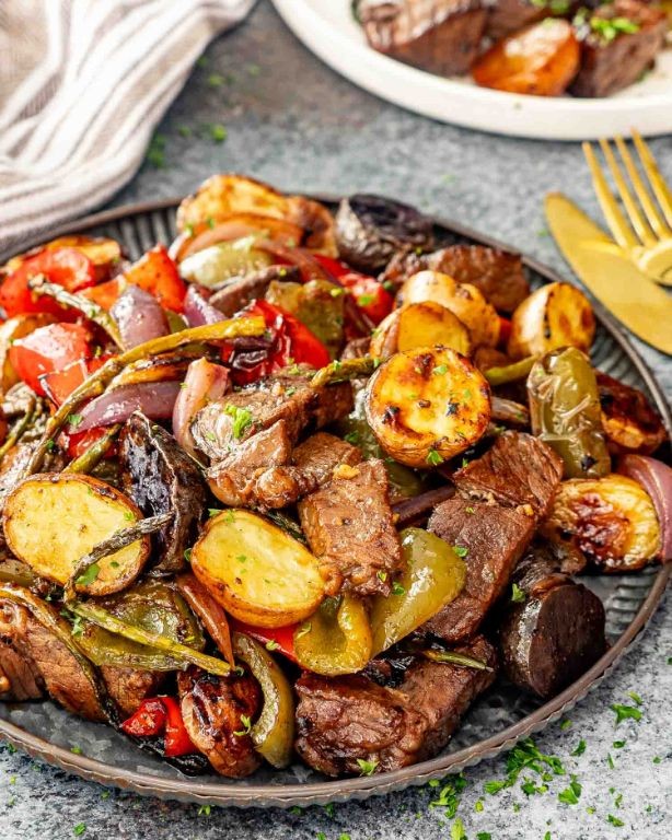 Balsamic Glazed Sirloin with Roasted Vegetables