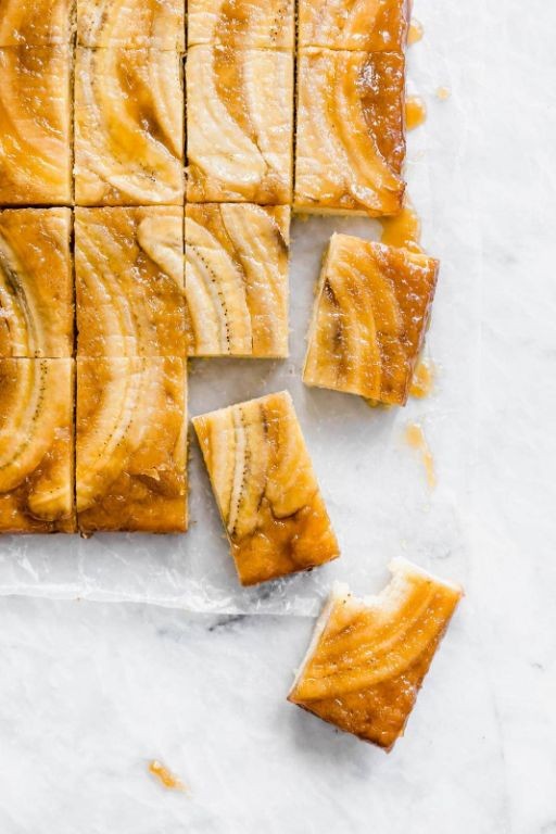 Banana Caramel Upside-Down Cake