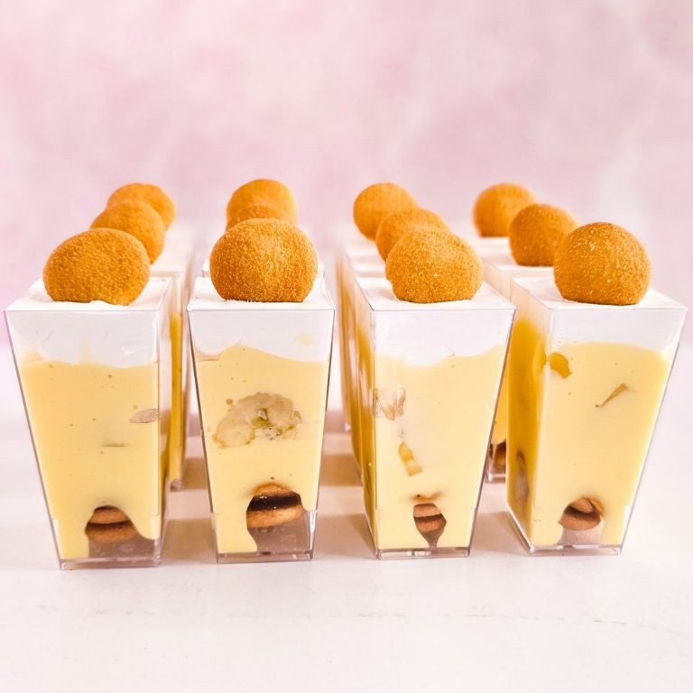 Banana Pudding Shooters with Nilla Wafers