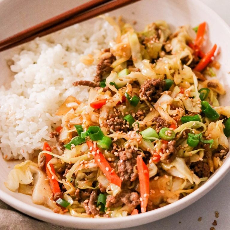 Beef and Cabbage Stir-Fry with Soy-Ginger Glaze
