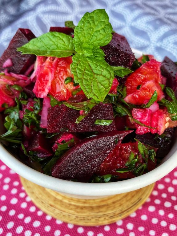 Beet and Orange Salad with Mint