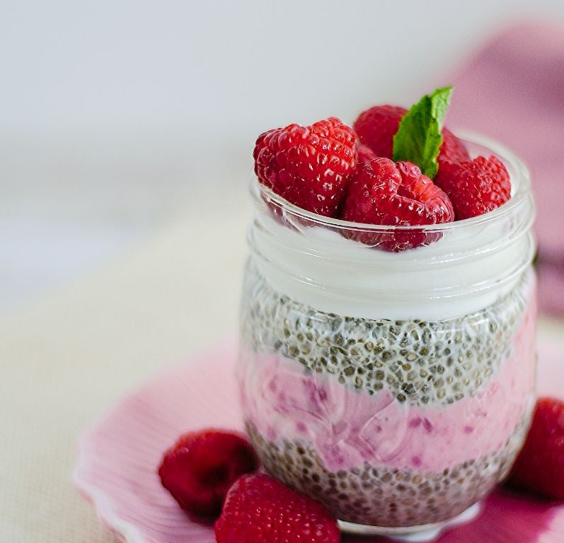 Berry Chia Seed Pudding Parfaits