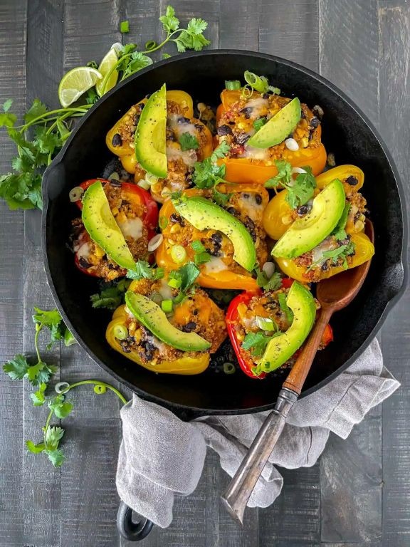Black Bean and Corn Stuffed Peppers